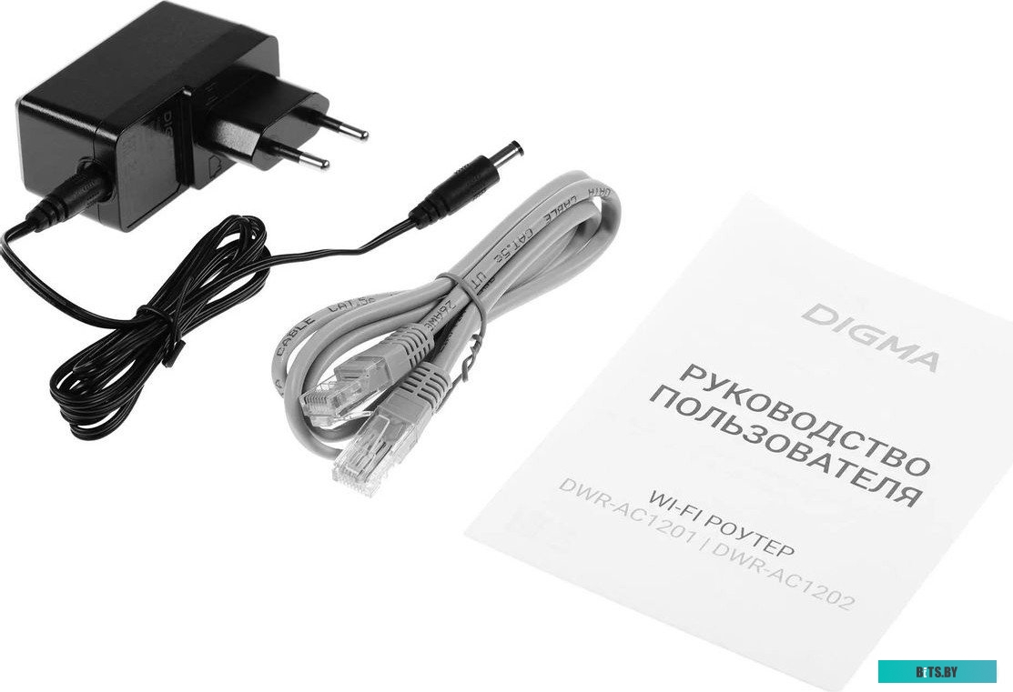 DWR-AC1202 Роутер беспроводной Digma DWR-AC1202 AC1200 10/100/1000BASE-TX черный