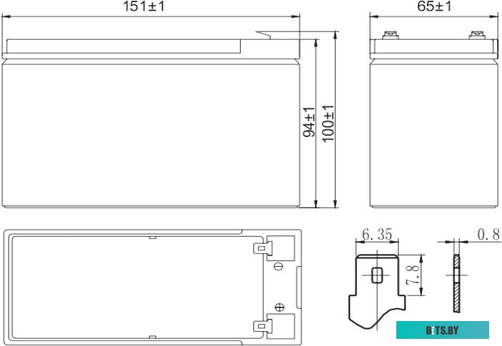Аккумуляторная батарея Delta HR 12-34 W