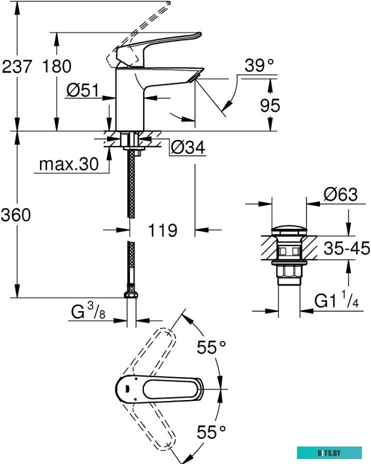 22398000 Духовой шкаф ЭДВ ДА 622-04 К57S GEFEST