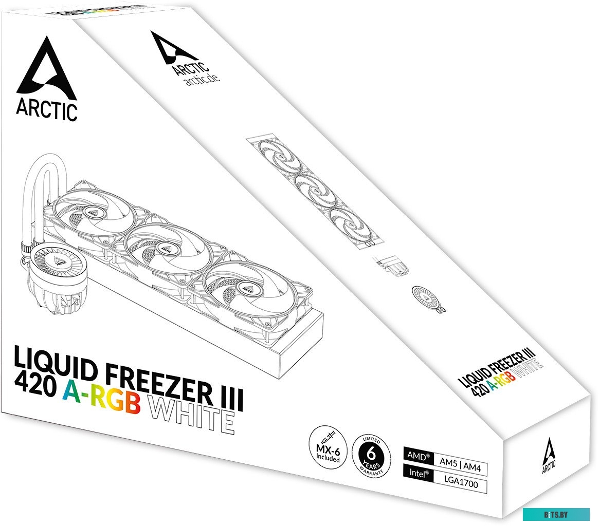 Жидкостный охладитель процессора ARCTIC Liquid Freezer III 420 A-RGB White ACFRE00153A