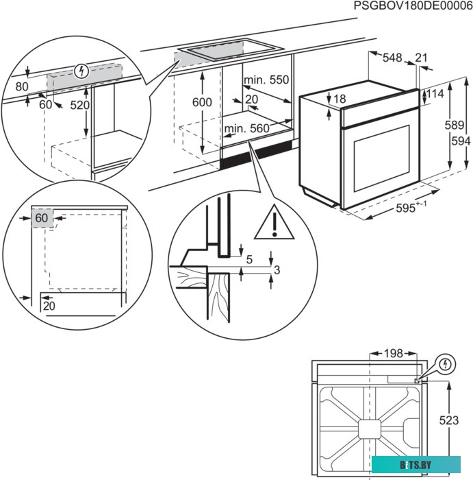 EOF5C50Z Духовой шкаф Электрический Electrolux EOF5C50Z черный
