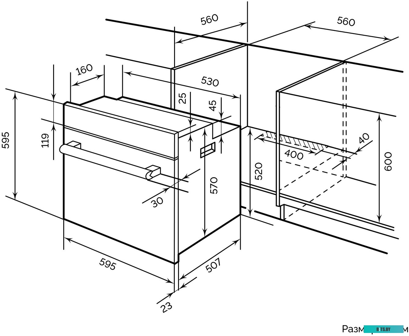 CHAO000372 Духовой шкаф Электрический Lex EDM 071 WH белый