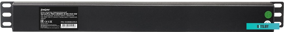 Блок розеток ExeGate ServerPro PDU-19H803 Al-8S-EU2CU-SW <EX280842RUS>