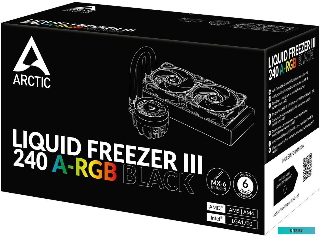 Жидкостное охлаждение для процессора Arctic Liquid Freezer III 240 A-RGB Black ACFRE00142A