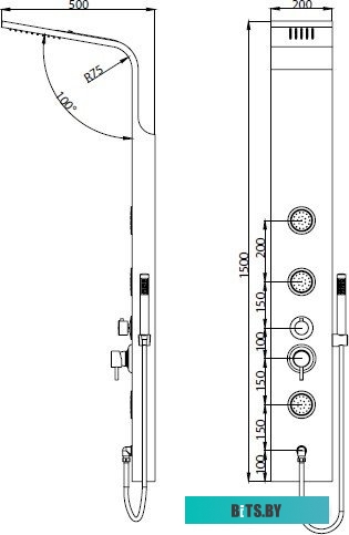 SP-04B Автомобильный держатель Wiiix SP-04B