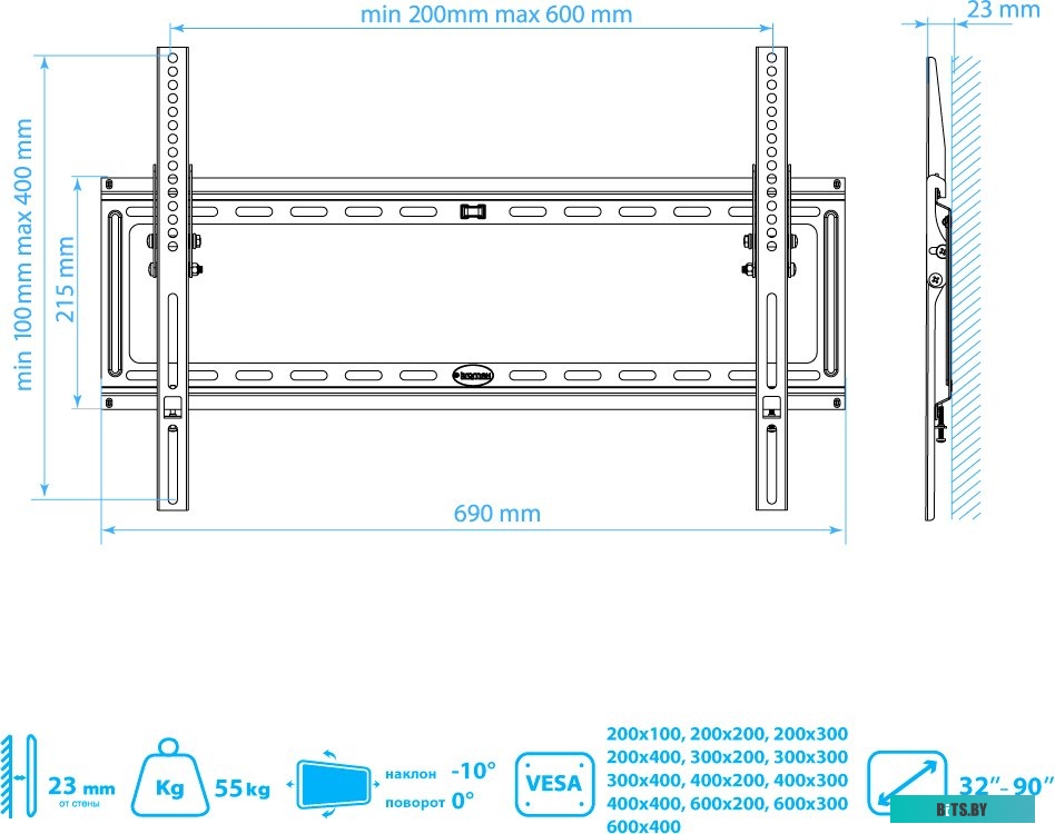 Кронштейн для телевизора Kromax IDEAL-2