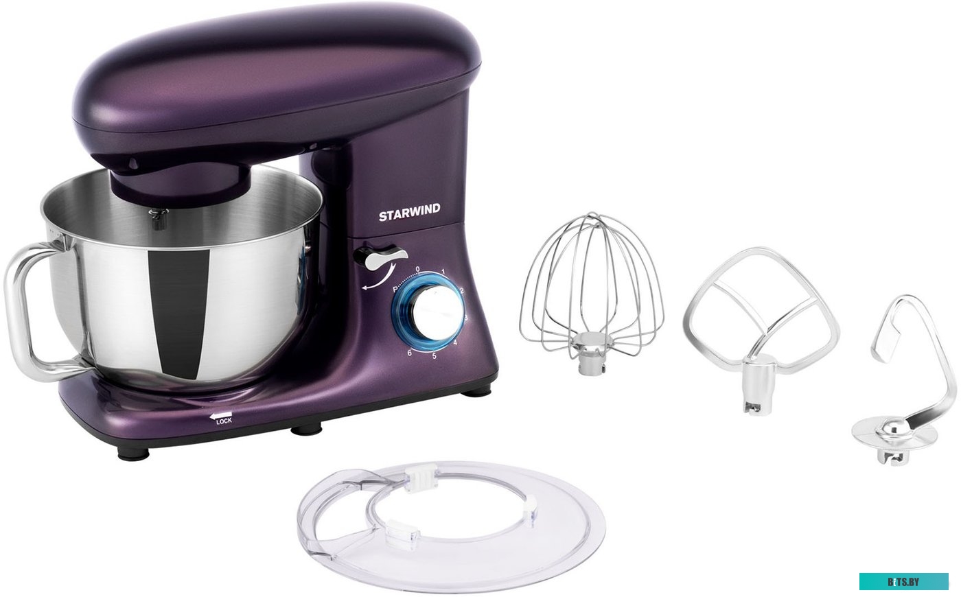 SPM7168 Миксер планетарный Starwind SPM7168 1600Вт ежевичный