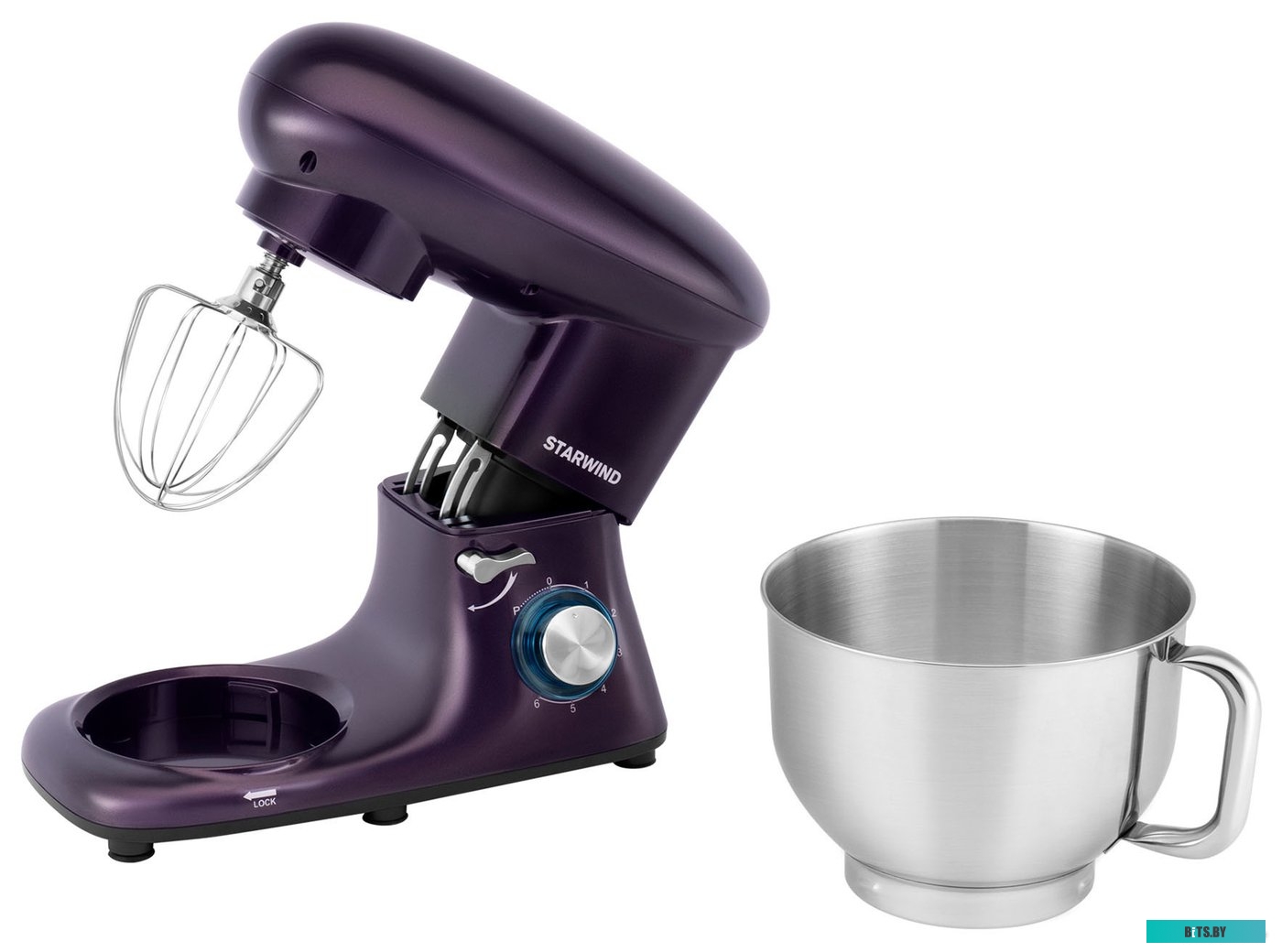 SPM7168 Миксер планетарный Starwind SPM7168 1600Вт ежевичный