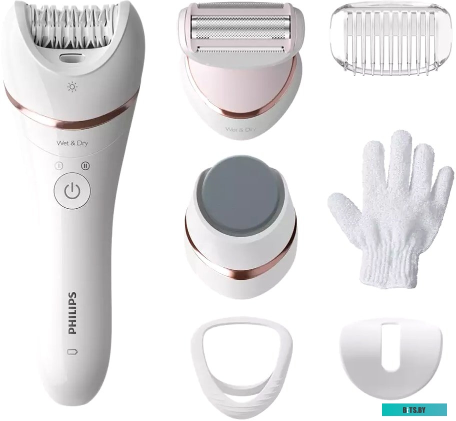 BRE730/10 Эпилятор Philips BRE730/10 скор.:2 насад.:5 белый