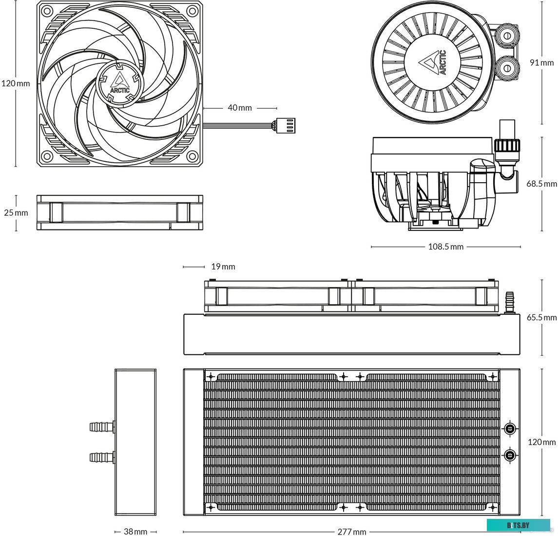 Жидкостный охладитель процессора Arctic Liquid Freezer III 240 ACFRE00134A
