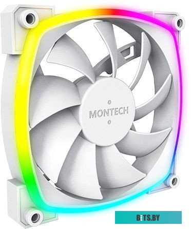 MNT-AX120-W Вентилятор 120mm Montech AX120 PWM ARGB (MNT-AX120-W) / 4pin PWM + 5V ARGB /  120x120x25mm HDB / 800-1600rpm / White