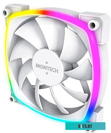 MNT-AX120-W Вентилятор 120mm Montech AX120 PWM ARGB (MNT-AX120-W) / 4pin PWM + 5V ARGB /  120x120x25mm HDB / 800-1600rpm / White