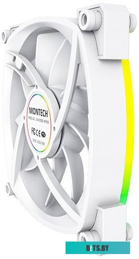 MNT-AX120-W Вентилятор 120mm Montech AX120 PWM ARGB (MNT-AX120-W) / 4pin PWM + 5V ARGB /  120x120x25mm HDB / 800-1600rpm / White