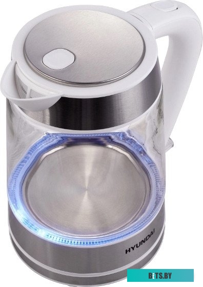 HYK-G3606 Чайник электрический Hyundai HYK-G3606, 2200Вт, белый и прозрачный