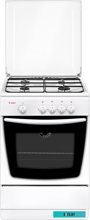 ПГ 1200-С7 К38 Плита Газовая Gefest ПГ 1200-С7 К38 белый (металлическая крышка) реш.сталь