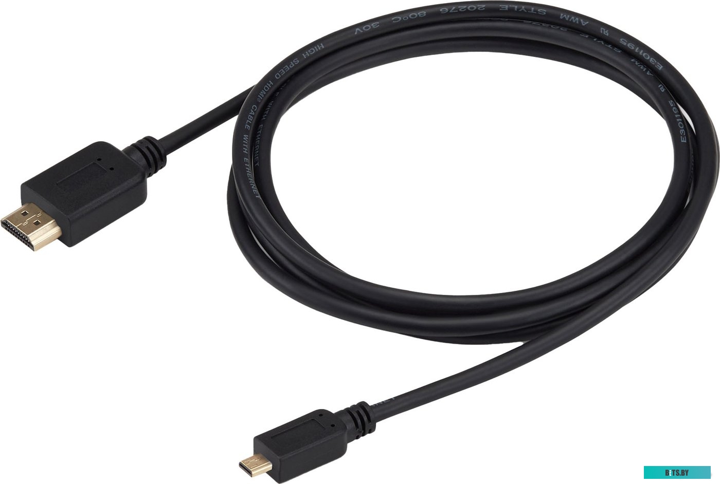 MICROHDMI-HDMI-1.8 Кабель HDMI 19M вилка - microHDMI 19M вилка 1,8м Buro MICROHDMI-HDMI-1.8 черный