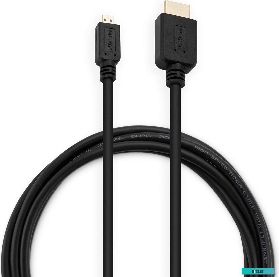 MICROHDMI-HDMI-1.8 Кабель HDMI 19M вилка - microHDMI 19M вилка 1,8м Buro MICROHDMI-HDMI-1.8 черный