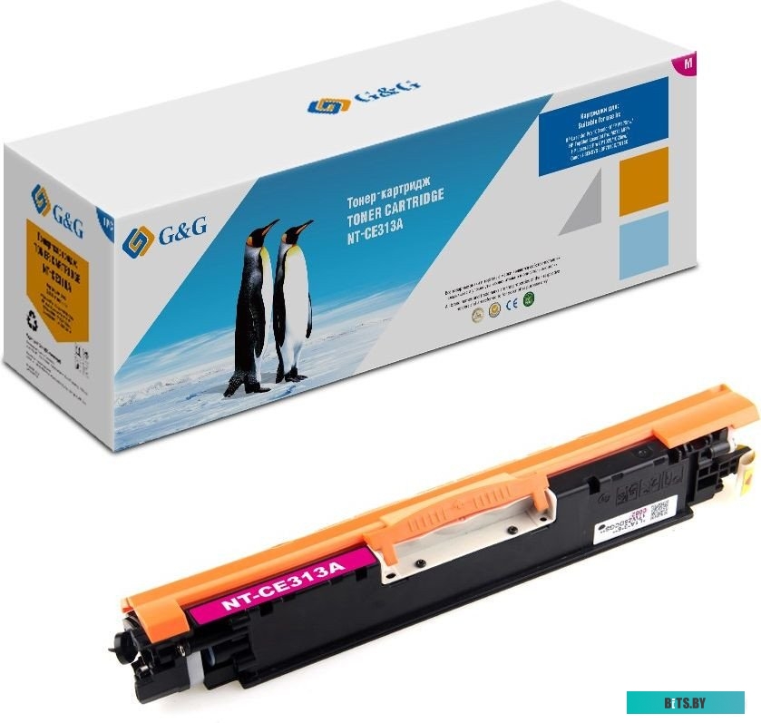 Картридж G&G GG-CE310A черный (1200стр.) для HP LJ Pro 100 color MFP M175nw/CP1025/LJ Pro M275 MFP