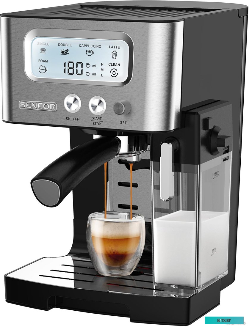 SES 4090 SS Рожковая помповая кофеварка Sencor SES 4090 SS