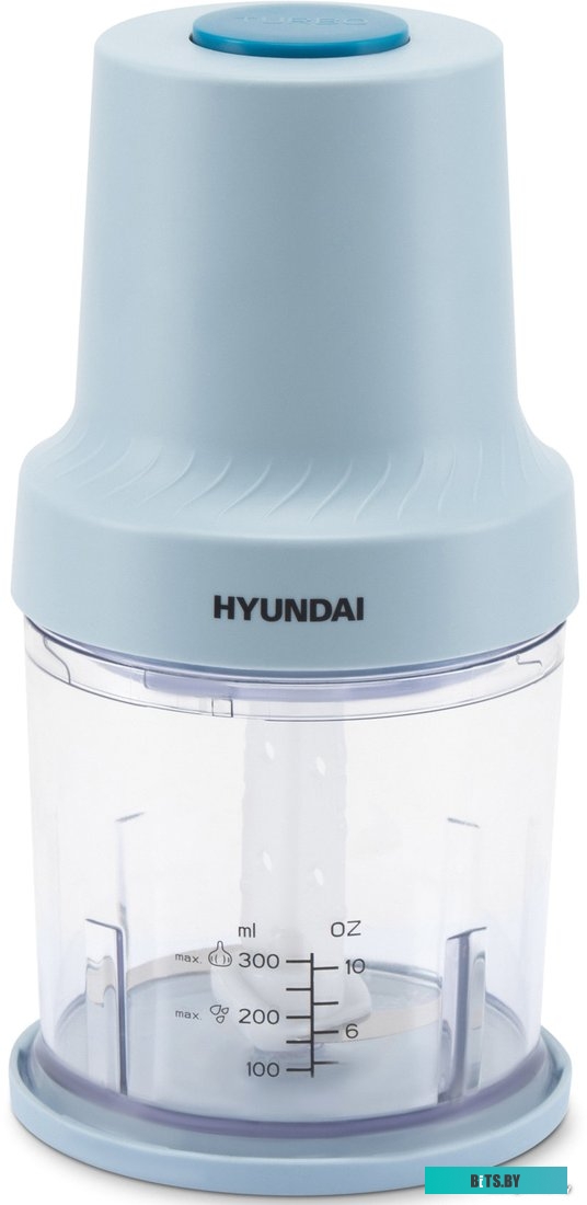 HYC-P3138 Измельчитель электрический Hyundai HYC-P3138 0.8л. 300Вт голубой/белый