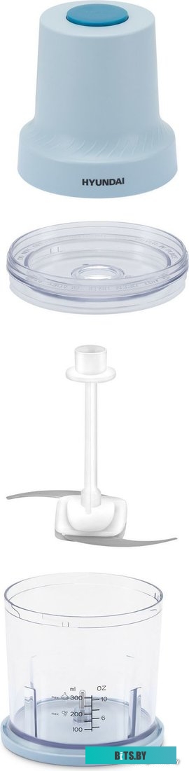 HYC-P3138 Измельчитель электрический Hyundai HYC-P3138 0.8л. 300Вт голубой/белый