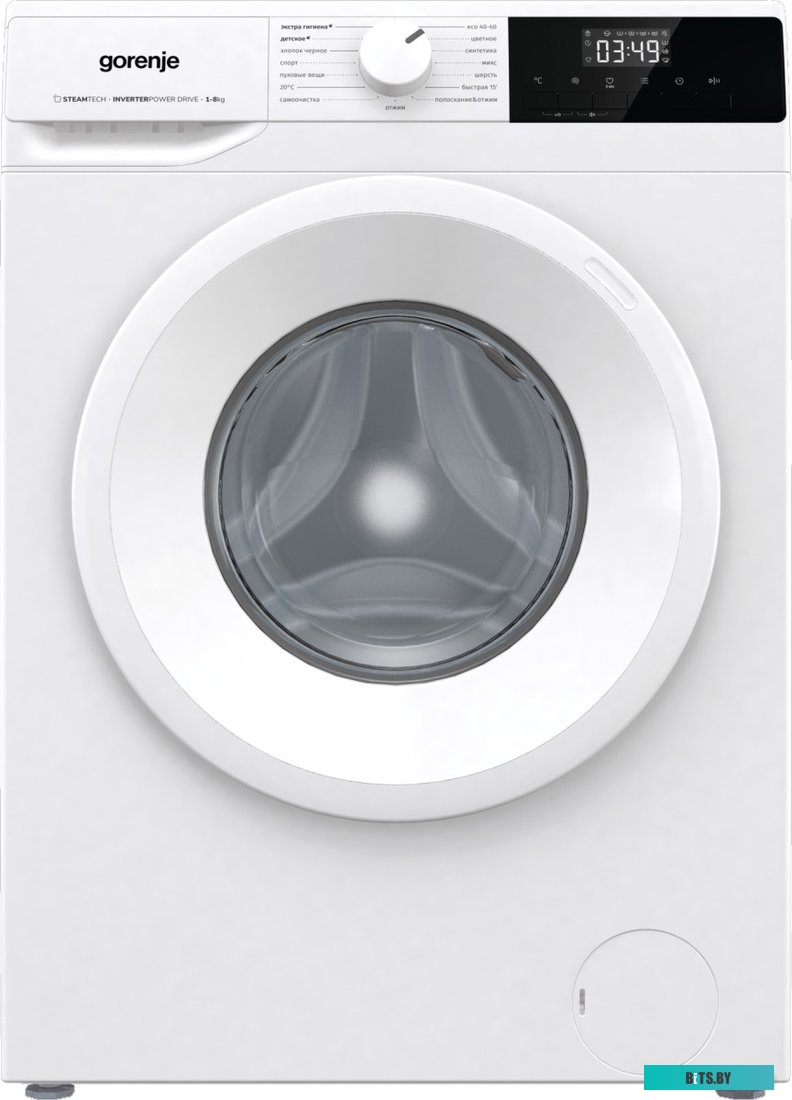 WNHPI84AS/R Стиральная машина Gorenje WNHPI84AS/R загр.фронтальная макс.:8кг белый