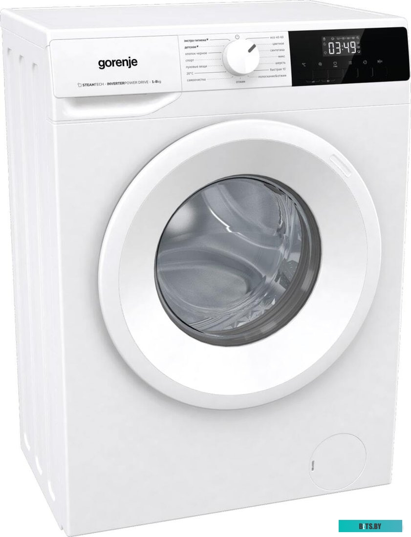 WNHPI84AS/R Стиральная машина Gorenje WNHPI84AS/R загр.фронтальная макс.:8кг белый