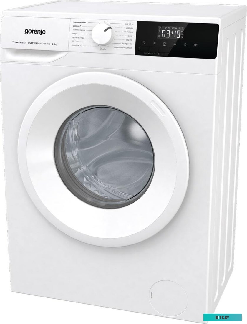 WNHPI84AS/R Стиральная машина Gorenje WNHPI84AS/R загр.фронтальная макс.:8кг белый