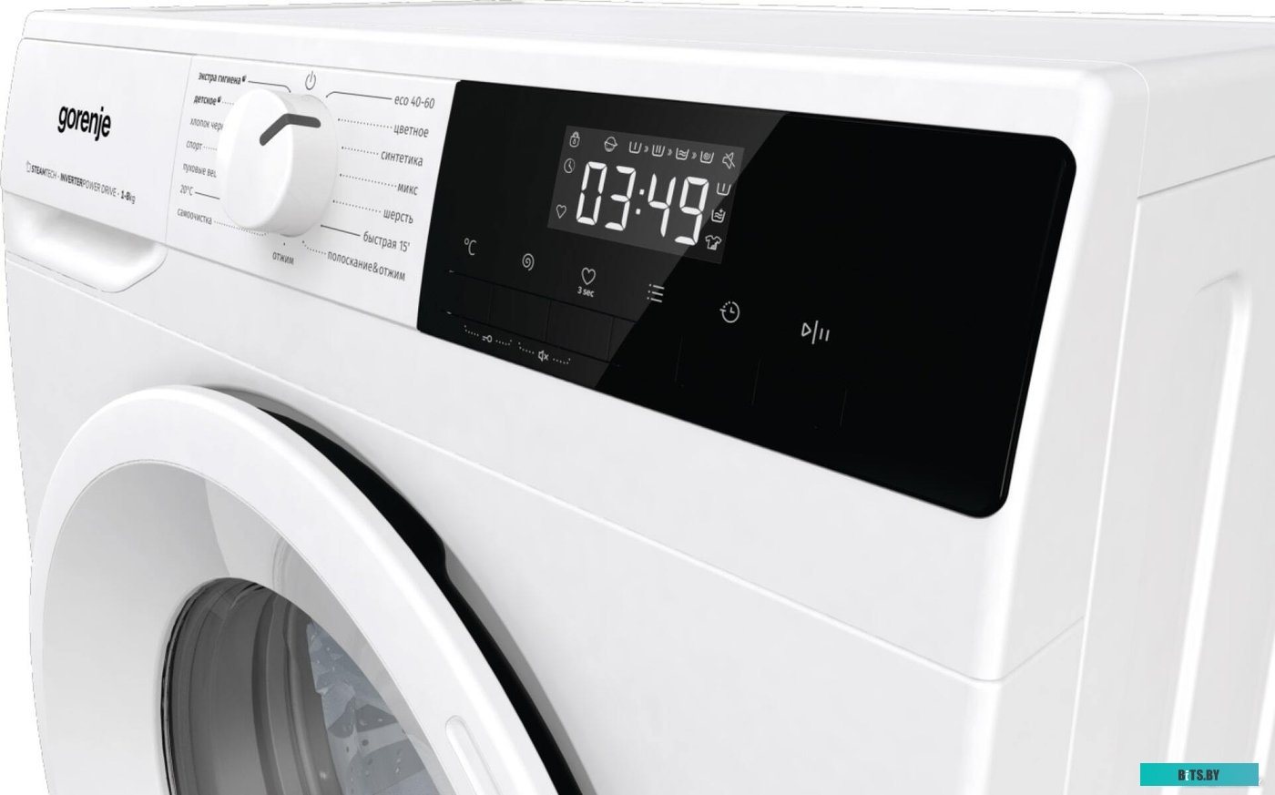 WNHPI84AS/R Стиральная машина Gorenje WNHPI84AS/R загр.фронтальная макс.:8кг белый