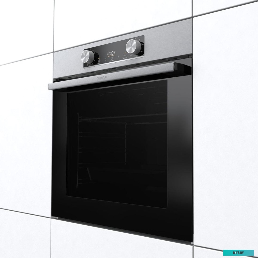 BO6735E02XK Встраиваемые электрические духовки GORENJE/ Духовой шкаф, Полезный объем: 77 л, Автопрограммы, Стандартный шарнир дверцы, Решетка, Съемные