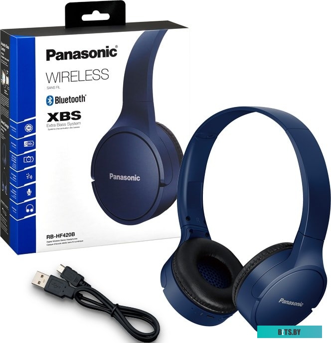 Наушники (Гарнитура) Panasonic RB-HF420BGE-A <RB-HF420BGEA>