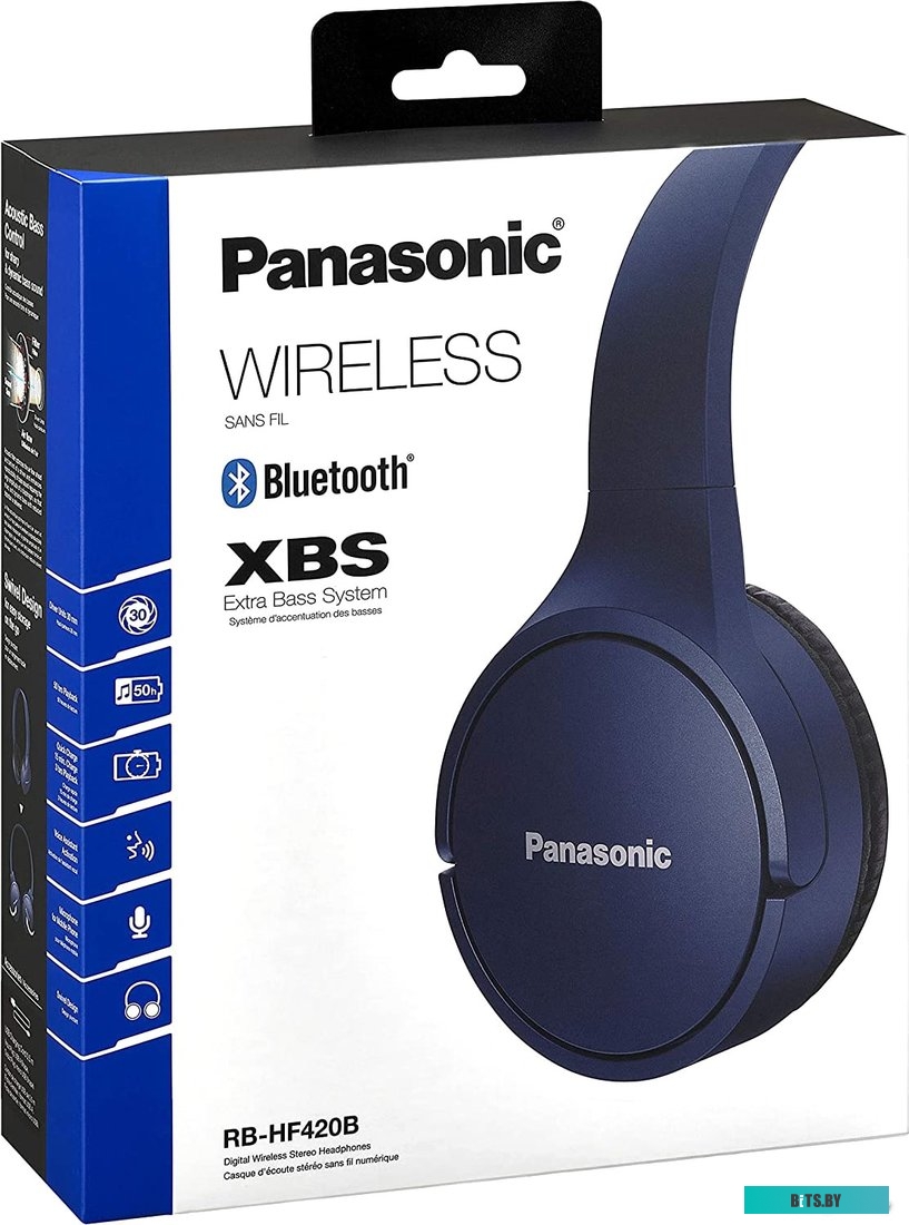 Наушники (Гарнитура) Panasonic RB-HF420BGE-A <RB-HF420BGEA>
