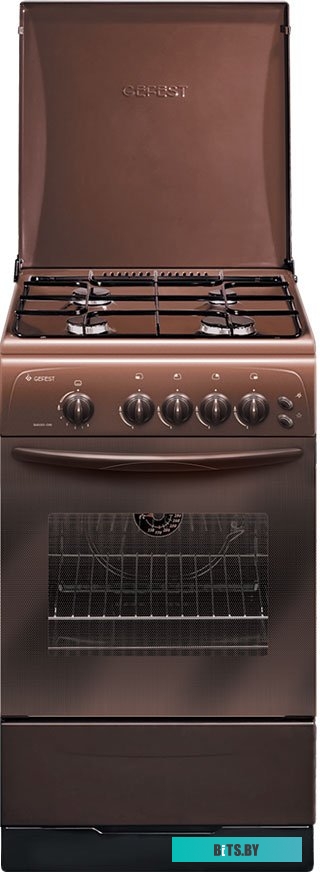 ПГ 3200-06 К19 Газовая плита GEFEST ПГ 3200-06 К19,  газовая духовка,  металлическая крышка,  сталь, коричневый
