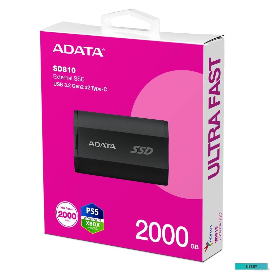 Твердотельный диск ADATA SD810-2000G-CBK