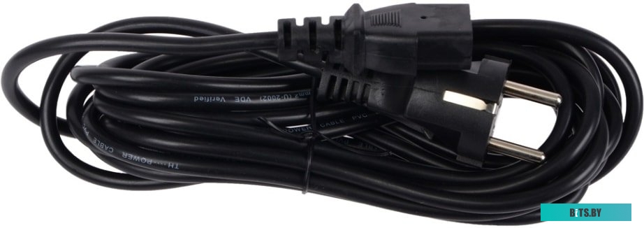 TP021-5.0-BK Кабель компьютер - розетка 220V <5.0м> (Европейский стандарт), TELECOM.