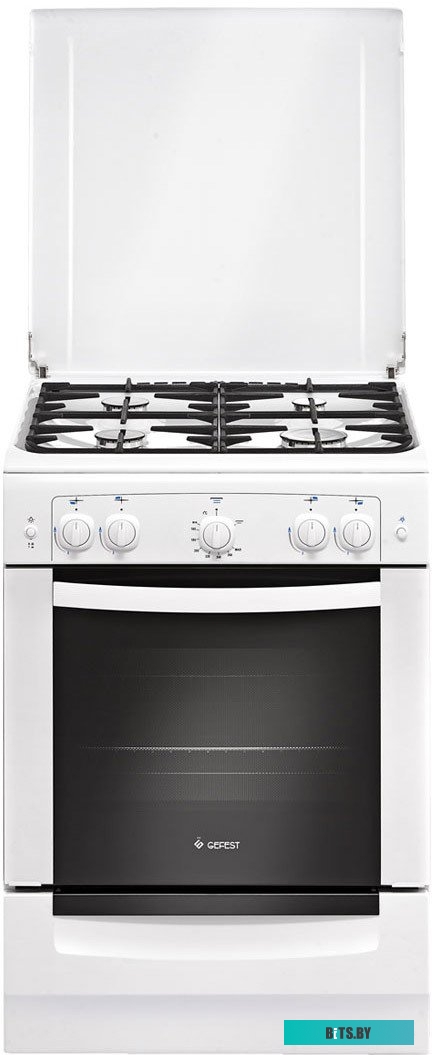 ПГ 6100-02 0009 Плита Газовая Gefest 6100-02 0009 белый (металлическая крышка) реш.чугун