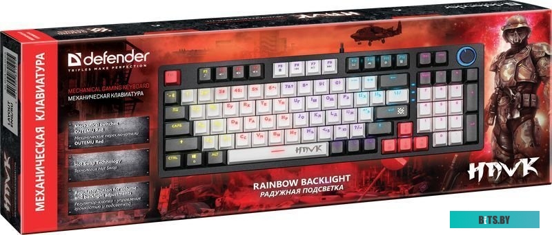 Клавиатура Defender Hawk GK-418 (Outemu Red)