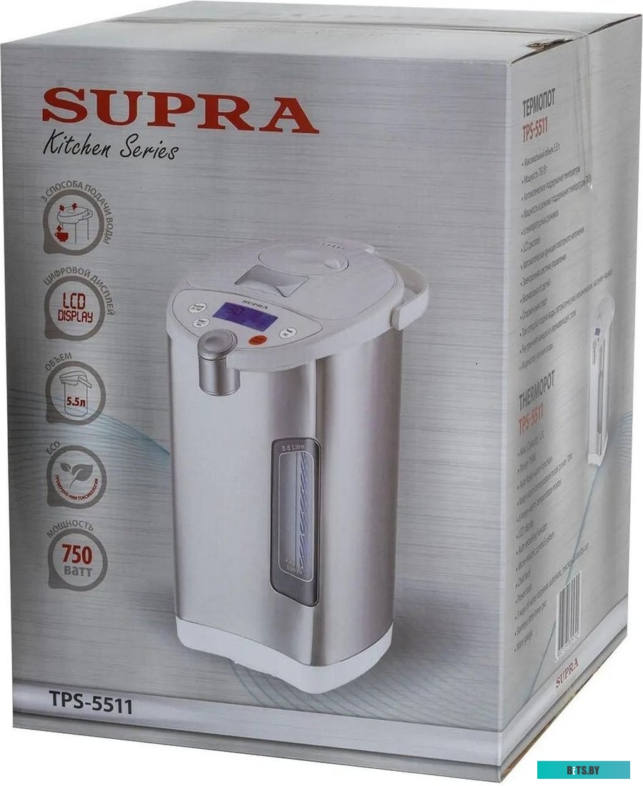 TPS-5511 Термопот Supra TPS-5511 5.5л. 750Вт серебристый