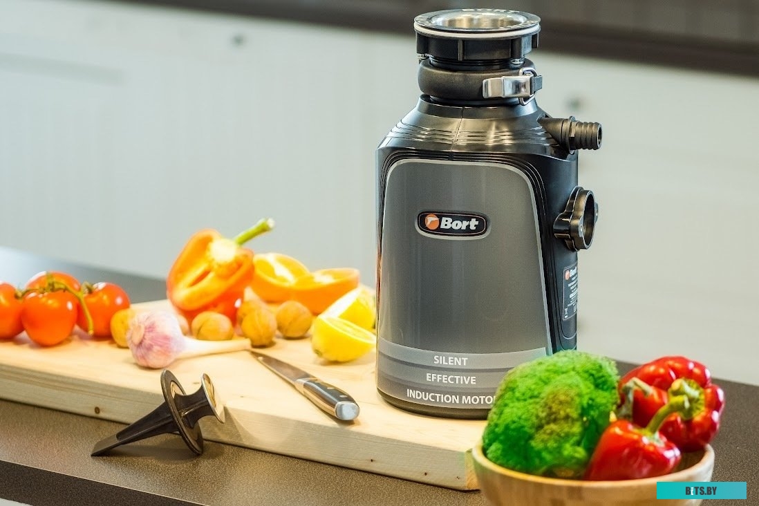 93410761 Измельчитель пищевых отходов Bort Alligator Plus 750Вт черный [93410761]