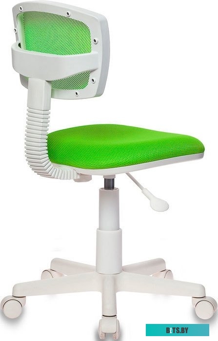 CH-W299/SD/TW-18 Кресло детское Бюрократ CH-W299 салатовый TW-03A TW-18 сетка/ткань крестов. пластик пластик белый