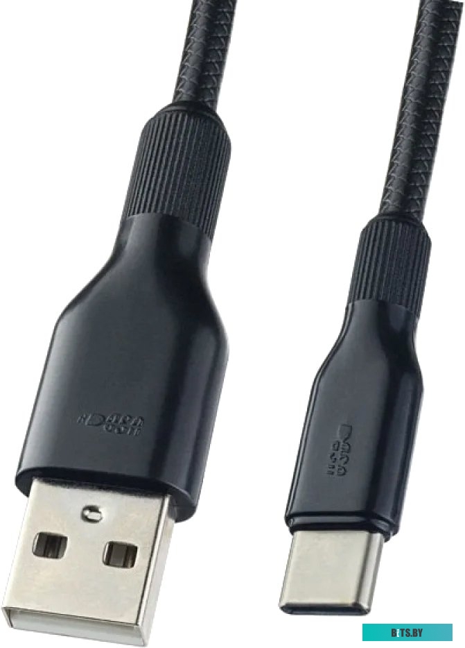 Кабель Perfeo USB Type-A - USB Type-C U4907 (1 м, черный)