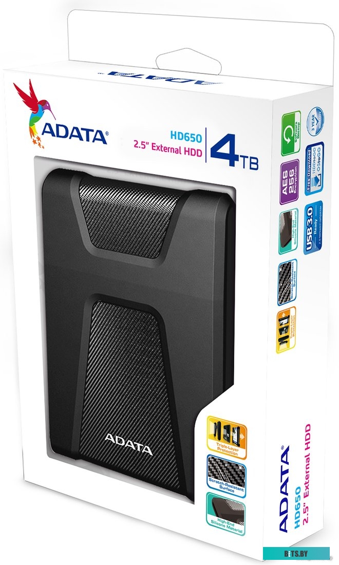 Внешний жесткий диск ADATA HD650 4TB (черный) <AHD650-4TU31-CBK>