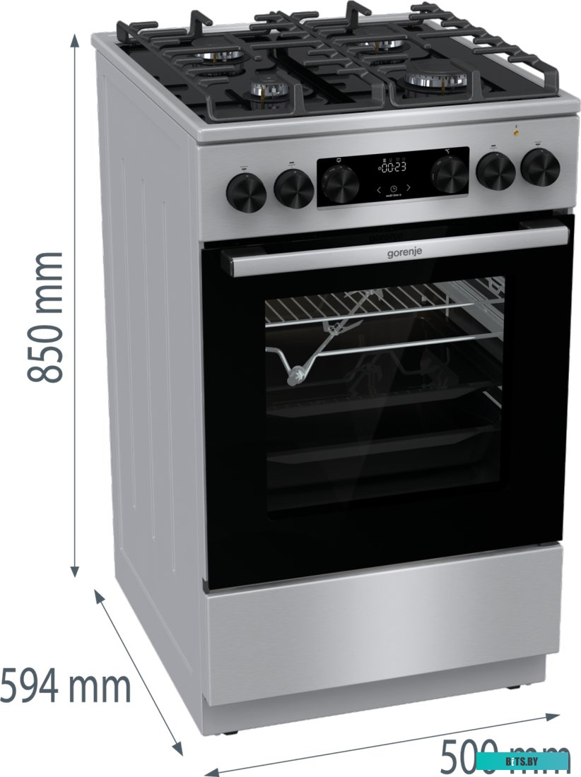 GK5C65XV Плита Комбинированная Gorenje GK5C65XV нержавеющая сталь реш.чугун