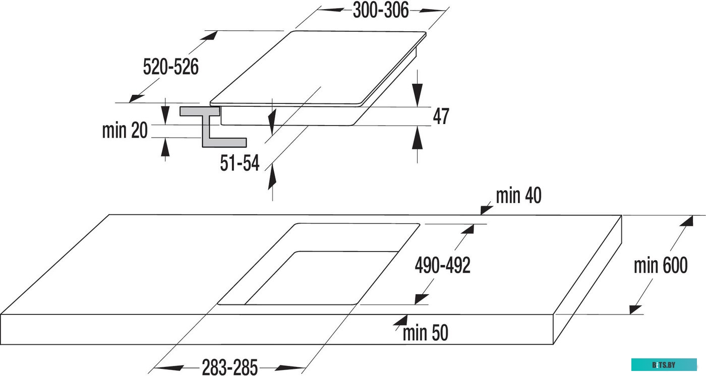 ECT322BCSC Варочная поверхность Gorenje ECT322BCSC черный