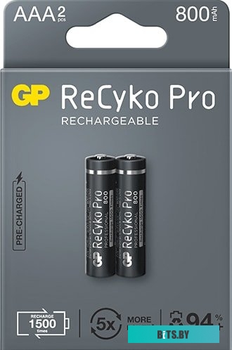 Аккумулятор GP ReCyko Pro AAA 800mAh 85AAAHCB-2EB2