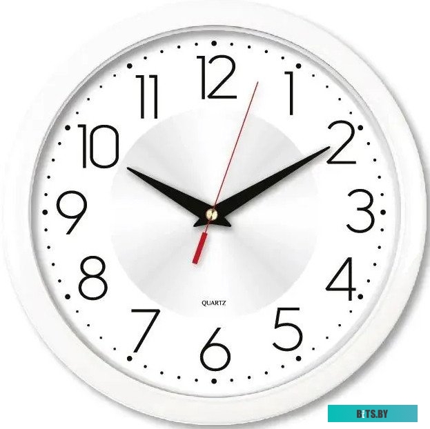 WALLC-R69P22/WHITE Часы настенные аналоговые Бюрократ WallC-R69P белый