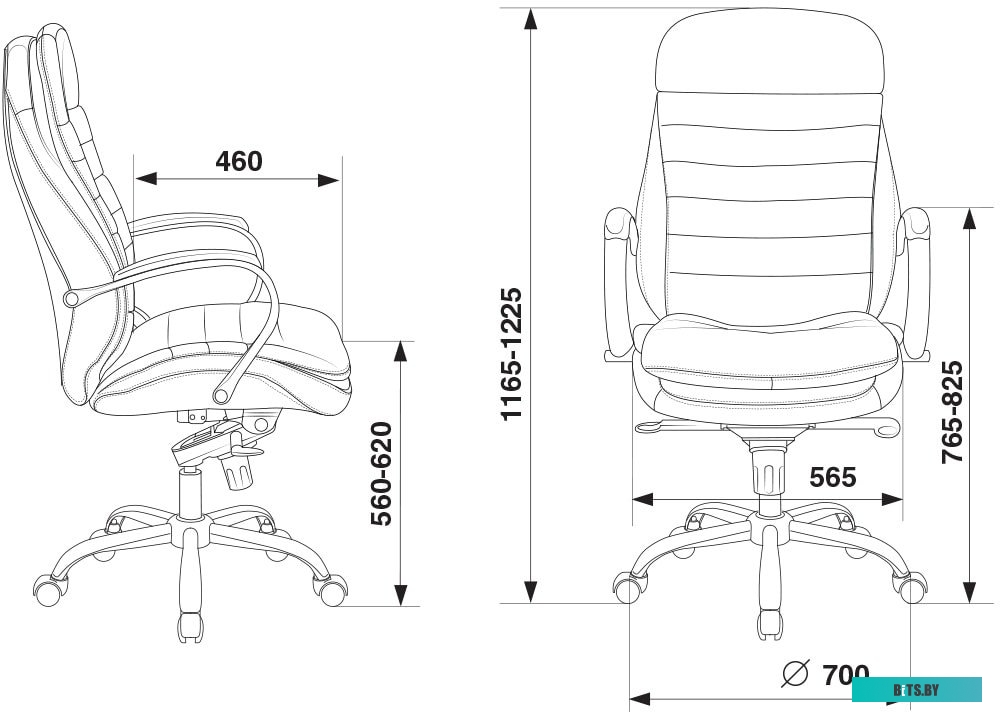 Офисное кресло (Стул) Бюрократ T-9950/BLACK (черный)