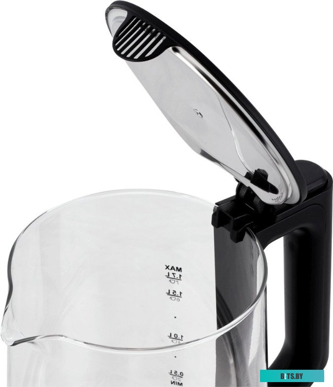 HYK-G8808 Чайник электрический Hyundai HYK-G8808 1.7л. 2200Вт черный/серебристый корпус: стекло