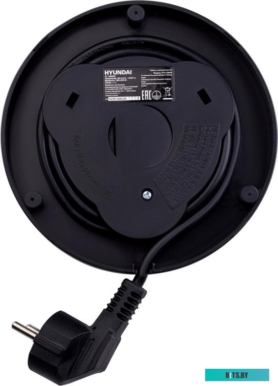 HYK-G8808 Чайник электрический Hyundai HYK-G8808 1.7л. 2200Вт черный/серебристый корпус: стекло