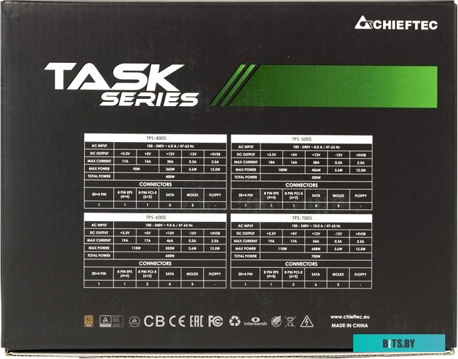 Блок питания Chieftec Task TPS-600S (черный)